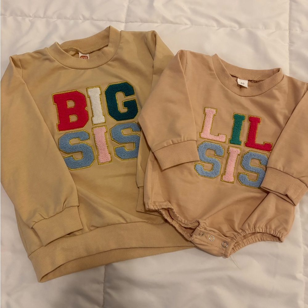 Big Sis and Lil Sis Matching Sweatshirts